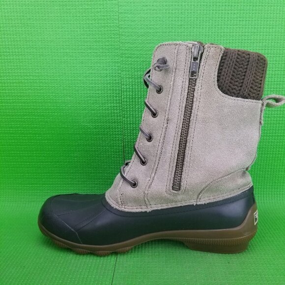 ✅Sperry Women Syren Misty Waterproof Suede Duck Boots Tan/Brown Winter/Snow Shoe - Picture 10 of 12